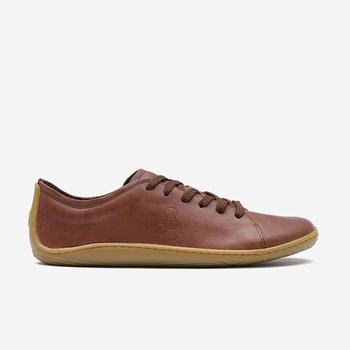 Brown Men's Vivobarefoot Addis Casual Shoes | Philippines 0085UZGT